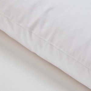 OEM Grosir Putih 100% Cotton Pillow Case 200 Thread Count Zipper Style