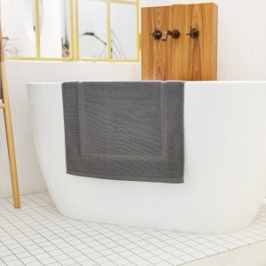 Tapete de banho para banheiro, toalhas de algodão, altamente absorvente e lavável à máquina, chuveiro, chão de banheiro