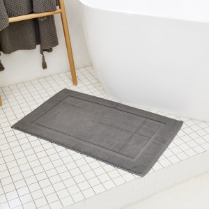 Tapis de bain en coton pour salle de bain, très absorbant et lavable en Machine, tapis de sol pour salle de bain