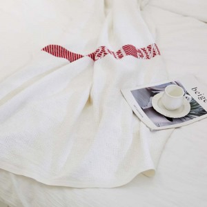 Luxury 100% Cotton Blankets Queen Size Bed 410GSM Lightweight Summer Blanket Inofema kune All Seasons 90×90