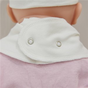 Bavoirs en coton Double imprimés pour bébé, serviette de salive en mousseline unie unie, vente en gros