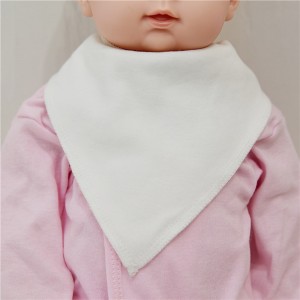 Wholesale Baby Feeding Printed Double Cotton Bibs Solid Plain Muslin Saliva Towel