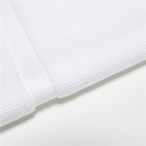 Bath Mat Floor Towel Set – Absorbent Cotton Hotel Spa Shower/Bathtub Mats [Not a Bathroom Rug] 22″x34″ | White