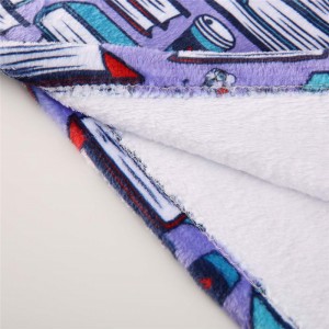 ODM/OEM polyester flannel embroidery baby ibora mink irun-agutan aabo ibora ọmọ
