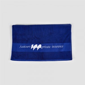Jednoczęściowy niebieski ręcznik kąpielowy z nadrukiem/ręczniki hotelowe i spa do łazienki/miękki i chłonny/100% bawełniany zestaw pościeli kąpielowej