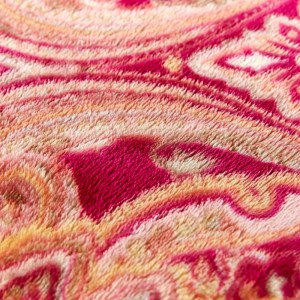 Fleece-tæppe med store blomster 40×60 tommer til sofa og seng Bløde, varme flannel-plystæpper Lette og dekorative