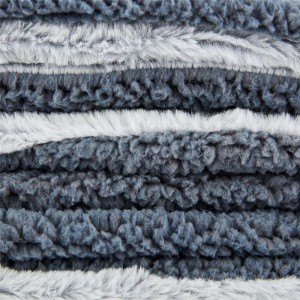 Dobleng Side Sherpa Fleece Grey Blanket Mainit sa Tibuok Winter Soft Twin Size Blanket Angayan sa Couch Bed