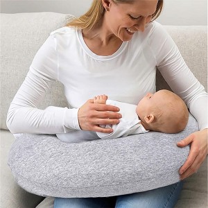 Uhi Pillow Nursing 100% Organic Cotton Jersey Cover Fits Original Nursing Supports Cover for Breast feeding and Bottle