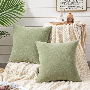 Decorative Square Throw Pillow Covers 20×20 Inch set of 2 Pillowcase for Living Room Bedroom Sofa Couch Cushion Cover