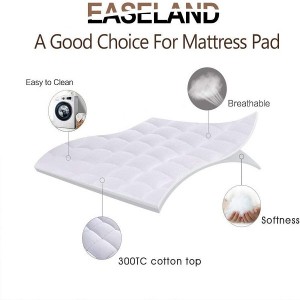 Regina Size Top Mattress Cover Quilted Fitted Mattress Protector Cotton Top 8-21″ Deep Pocket Cooling Culcita Topper