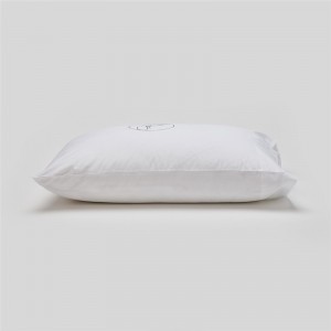 Federa per cuscino standard bianca satinata stampata personalizzata con federa in cotone bianco stampa logo