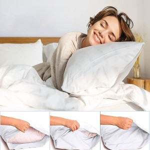 مجموعة ملاءة سرير من ألياف الخيزران للفندق جيوب عميقة 18 بوصة صديقة للبيئة خالية من التجاعيد قابلة للغسل
