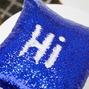 Էժան գին China Throw բարձի պատյան Polyester Sequin Cushion Cover շքեղ սուբլիմացիոն բլանկներ sequin բարձի երես