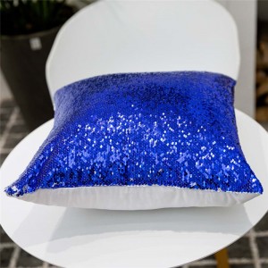 Wholesale ODM/OEM Custom Sublimation Reversable Valentine Day Gifts Sequin Pillow Cover Reversible Magic Decorative Sequin Pillowcase