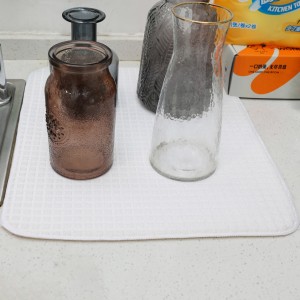 Okretna podloga za sušenje posuđa od mikrovlakana za kuhinju, 16 inča x 18 inča