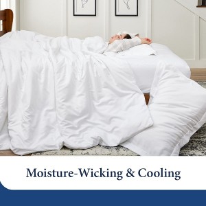 Luxury Duvet Cover Set 3 Piece Blend Ultra Soft Bedding  Zippered Comforter Protector Includes 2 Pillow Shams