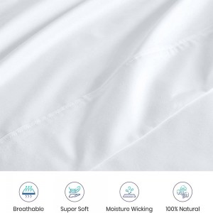100% Cotton 3 Piece Sikehûs Bed Sheet Set Standert Sheets foar Hospital Bed Cotton