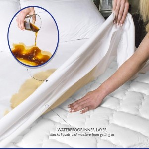 Zippered Mattress Encasement Waterproof and Bed Bug Proof Mattress Protecto Fits 12 Inches Twin