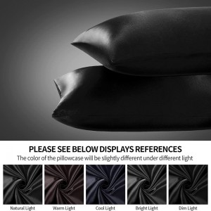 Jastëkë prej mëndafshi Këllëf jastëku mëndafshi standard për flokë dhe lëkurë 20×26 inç Mbulesa jastëku saten me mbyllje zarfi