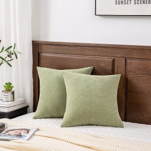 Dekoratif Square Lempar Bantal Nyertakeun 20 × 20 Inci set 2 Sarung Bantal pikeun Ruang Tamu Kamar Tidur Sofa Sofa Cover Cushion