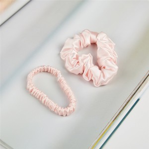 100% Mulbery Pastel Hot Selling Satin 22mm ہیئر ٹائی 22 momme Large Size Mulbery Silk Scrunchies سپلائرز