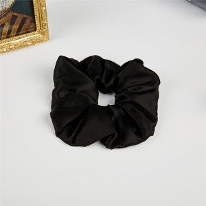 Modni jednobojni goli bež svileni saten elastični uže za kosu kravate za kosu za žene