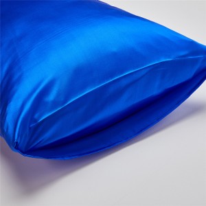 Funda de almofada de seda pura personalizable de luxo máis vendida, suave, antiarrugas, con cremallera oculta de cor sólida