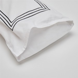 Hotelový obdĺžnikový obliečka na vankúš z bavlneného tela, ktorá sa dá prať v práčke vysokej kvality na dlhý vankúš