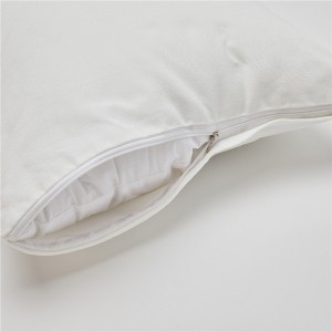 Këllëf jastëku katror prej liri pambuku me dizajn të ri 2022 Mbulesa këllëf jastëku e bardhë katrore