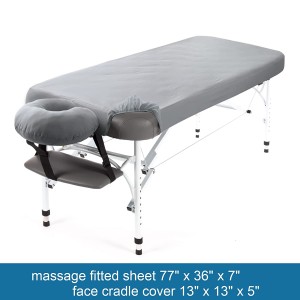 Beskyttende massasjebordtrekk Gjenbrukbar massasjebordbarriere med tørkeren overflate beskytter massasjebord spa-sengetøy