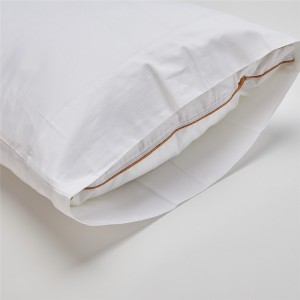 Saina Wholesale High Quality Luxury 100% Cotton Full Size Pillow Case Custom Designs