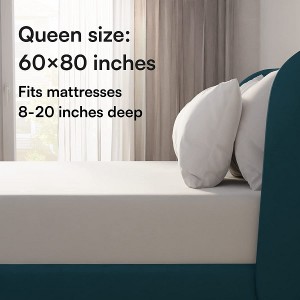 Teljesen ultravékony Queen vízálló matracvédő huzat, mély zseb, légáteresztő, zajmentes ágy sima mez