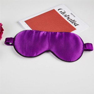 Parima kvaliteediga Hiina tehase kohandatud värviga pestav OEM / ODM trükitud silmamask Mulbery Silk Sleep silmamask