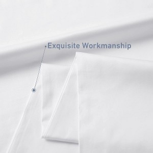 Housse de coussin blanche 100% coton, avec enveloppe, douce et respirante, longue taie d'oreiller