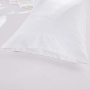OEM Wholesale Luxury White 100% Cotton Pillow Case 200 Thread Count Envelop Style