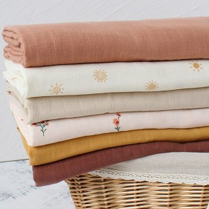 Baby Muslin Swaddle Blankets 100% Organic Cotton E kholo 47 x 47 inches Muslin Swaddling Blanket for Boys & Girls