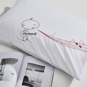 Këllëf jastëku me model të printuar të personalitetit me shumicë në fabrikë Këllëf jastëku 100% pambuk me porosi