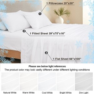 Pure Bamboo Sheets King Size Bed Sheets 4 Piece Set Luxuriously Soft Cooling with 16 Inch Deep Pockets