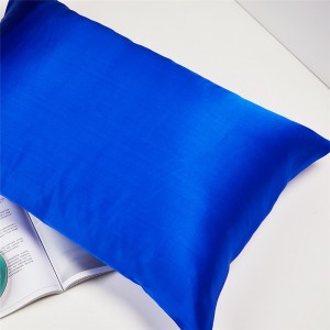 အရောင်းရဆုံး Luxury Customizable Pure Silk Pillowcase Soft Anti Wrinkle Good Solid Colour Hidden Zipper