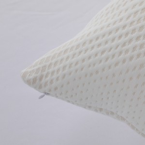 Funda de almohada de bambú de la capa del aire de la fibra del hotel sólido blanco impermeable para la piel y la funda de almohada
