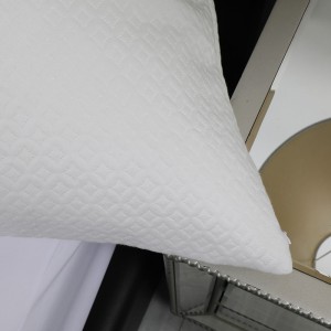 Modernong Minimalist nga Air Layer Fabric Pillow Gitabonan sa White Color Size Support Customization