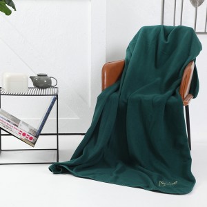 Polar Fleece Lightweight  Blanket  Full Queen Blanket Green Warm & Cozy Premium for Cold Night
