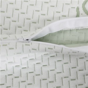 Custom 5 Star Hiton Hotel Pillow Protector Cover Anti Mite Waterproof Bamboo Jacquard Fiber Pillowcase