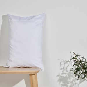OEM Wholesale Pillowcase ສີຂາວ 100% Cotton 200 Thread Count Hypoallergenic Pillow Case