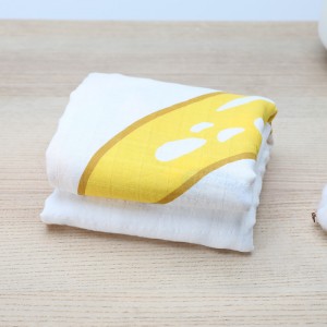 Best Price for Waffle Blanket - High Hope bamboo baby muslin swaddle blanket custom print muslin baby blanket – Huierjia