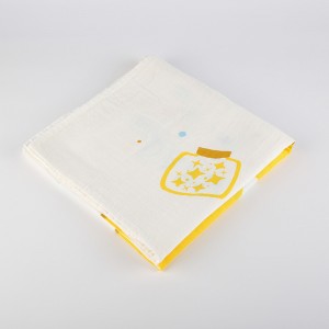بطانية أطفال من قماش الموسلين عالية الأمل مطبوعة حسب الطلب بطانية أطفال من الموسلين