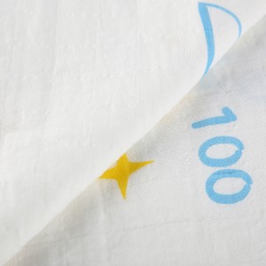 Couverture d'emmaillotage en mousseline de bambou pour bébé High Hope, couverture de bébé en mousseline imprimée personnalisée