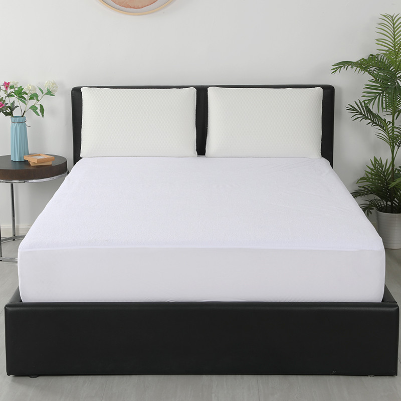 Inneal-nigheadaireachd Cotton Breathable Breathable Terry Towel a ’còmhdach dìonadair mattress