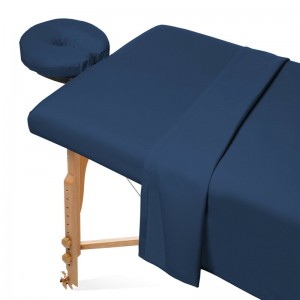 Ensemble de couverture de drap de lit de table de massage en microfibre douce Table de massage Spa Élastique Équipé