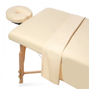 Joc de cobertes de llençols per a taules de massatge de microfibra suau Taula de massatge spa elàstic